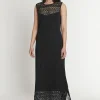 Sale Ana Alcazar Maxikleid Emolais Schwarz