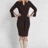 Clearance Ana Alcazar Bleistiftkleid Harmine Braun