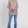 Online Ana Alcazar Boho Bluse Geofora Rosa