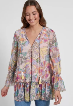 Online Ana Alcazar Boho Bluse Geofora Rosa