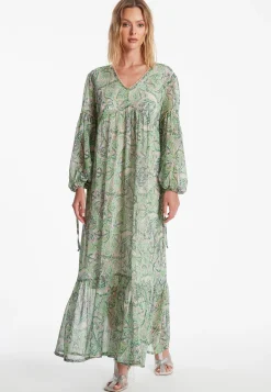 Fashion Ana Alcazar Bohokleid Zesani Grün