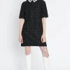 Fashion Ana Alcazar Bouclé Kleid Sadora Schwarz