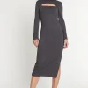 Best Ana Alcazar Cut Out Kleid Melosa Grau