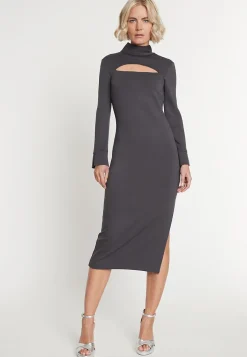 Best Ana Alcazar Cut Out Kleid Melosa Grau