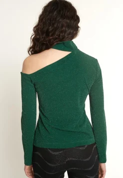 Clearance Ana Alcazar Cut Out Top Ontony Grün