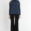 Fashion Ana Alcazar Cut-Out Top Senina