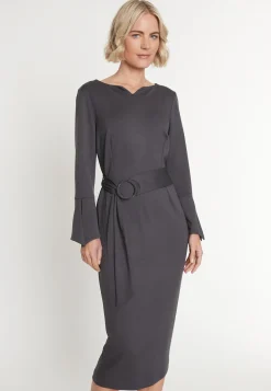 Fashion Ana Alcazar Etuikleid Mehisa Grau