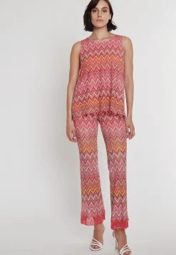 New Ana Alcazar Fransenhose Polky Mehrfarbig