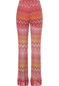 New Ana Alcazar Fransenhose Polky Mehrfarbig
