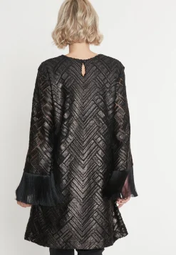 Discount Ana Alcazar Fransenkleid Maddy Schwarz