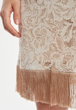 New Ana Alcazar Fransenkleid Zakary Beige
