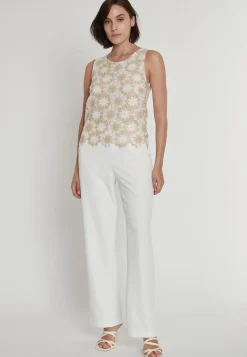 Fashion Ana Alcazar Jumpsuit Padya Beige