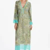 Fashion Ana Alcazar Kaftankleid Zikasa Mehrfarbig