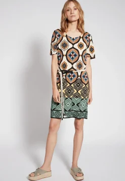 Online Ana Alcazar Kurzarmkleid Fesane Mehrfarbig