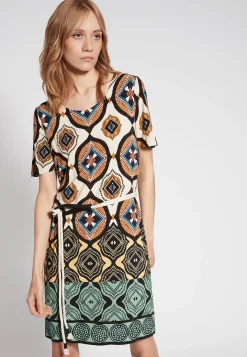 Online Ana Alcazar Kurzarmkleid Fesane Mehrfarbig