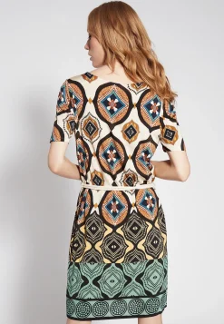 Online Ana Alcazar Kurzarmkleid Fesane Mehrfarbig