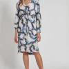 Hot Ana Alcazar Langarmkleid Fehana Hellblau