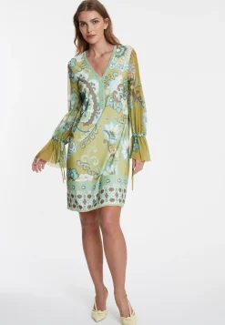 Clearance Ana Alcazar Langarmkleid Weola Mehrfarbig