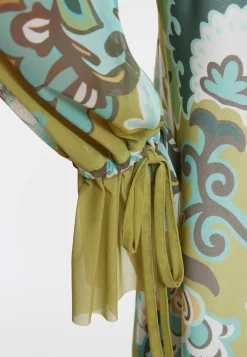 Clearance Ana Alcazar Langarmkleid Weola Mehrfarbig