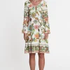 New Ana Alcazar Langarmkleid Witosa Mehrfarbig