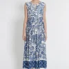 Discount Ana Alcazar Maxikleid Famea Blau