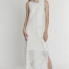 Discount Ana Alcazar Maxikleid Paely Weiß