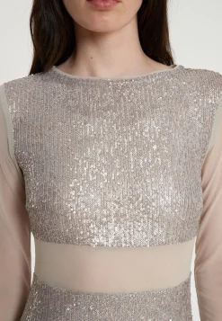 Hot Ana Alcazar Maxikleid Tafia Silber