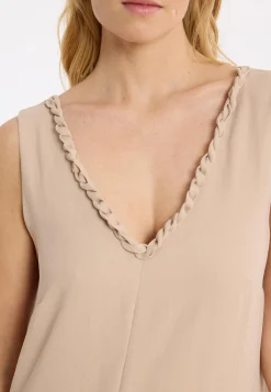 New Ana Alcazar Maxikleid Zamia Beige