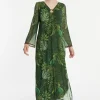 Sale Ana Alcazar Maxikleid Ziesa Mehrfarbig