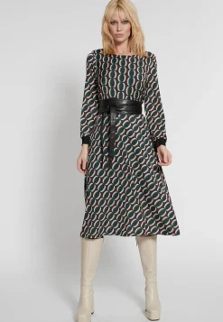 Outlet Ana Alcazar Midikleid Hiosa Grün