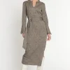 Online Ana Alcazar Midikleid Miale Beige