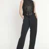 Hot Ana Alcazar Night Out Jumpsuit Madly Schwarz
