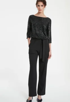 Clearance Ana Alcazar Pailletten Jumpsuit Tafine Schwarz