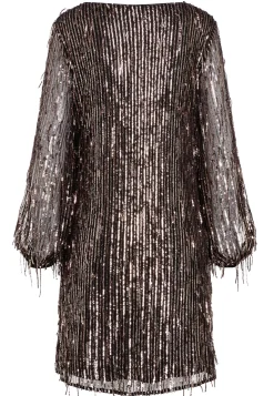 Best Ana Alcazar Paillettenkleid Ecaiby Braun