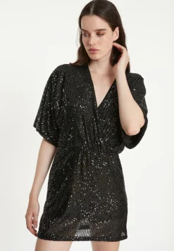 Online Ana Alcazar Paillettenkleid Tafara Schwarz