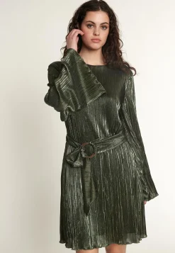 Hot Ana Alcazar Plisseekleid Ogaba Grün