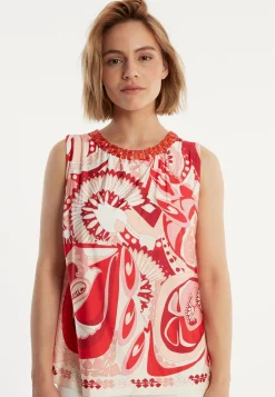 Hot Ana Alcazar Printtop Zinusa Rot