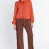 Discount Ana Alcazar Rollkragentop Selma Orange
