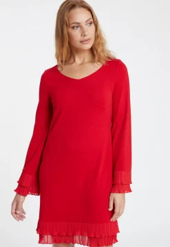 Fashion Ana Alcazar Rüschenkleid Sipoly Rot