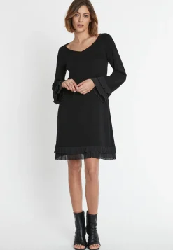 Sale Ana Alcazar Rüschenkleid Sipora Schwarz