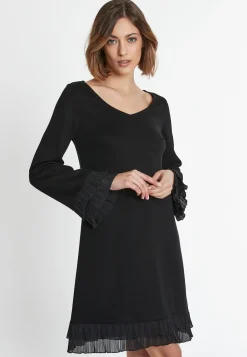 Sale Ana Alcazar Rüschenkleid Sipora Schwarz