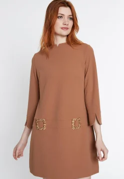 Online Ana Alcazar Sixtieskleid Sidesa Braun