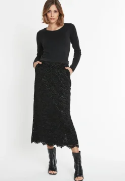 New Ana Alcazar Spitzen Midirock Sahina Schwarz
