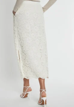 Best Ana Alcazar Spitzen Midirock Sahiny Offwhite
