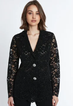 Sale Ana Alcazar Spitzenblazer Saha Schwarz