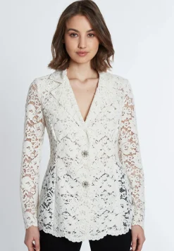 Best Ana Alcazar Spitzenblazer Sahaba Offwhite