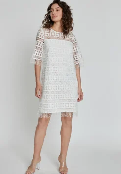 Discount Ana Alcazar Spitzenkleid Kabaly Weiß