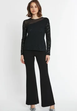 Discount Ana Alcazar Spitzentop Saiba Schwarz