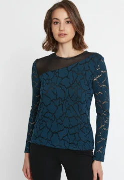 Discount Ana Alcazar Spitzentop Saibea Petrol