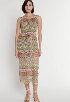 Fashion Ana Alcazar Strickkleid Posinea Mehrfarbig